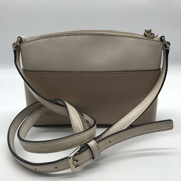 Kate Spade Mauve & Ivory Pebbled Leather Grove Street Millie Crossbody Bag - Picture 2 of 12